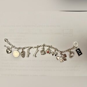Thomas Sabo Silver Charm Bracelet with 11 Detachable Charms